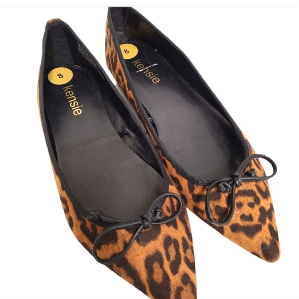 Kensie Leopard Print Flats Women’s size 8 - Picture 2 of 7